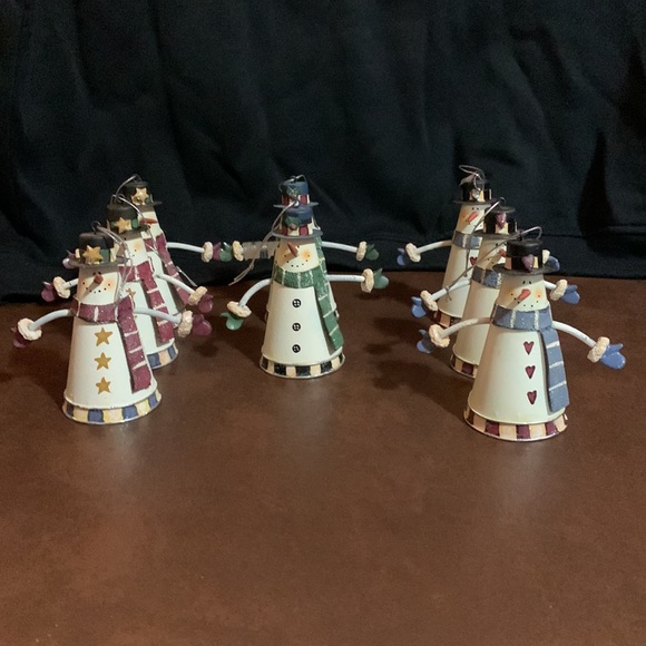 ❄️ EIGHT SNOWMAN ⛄️ ORNAMENTS ❄️ - Picture 2 of 11